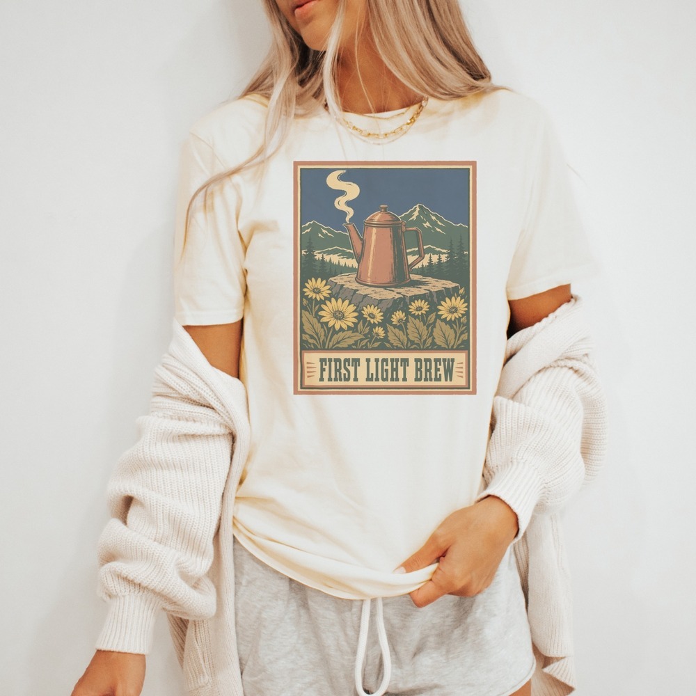 First Light Brew Vintage Style Shirt